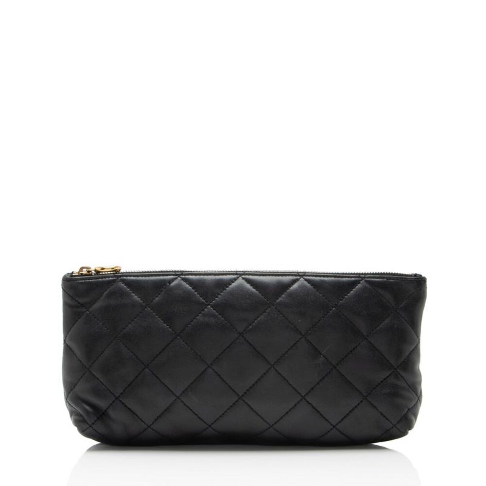 Saint Laurent Quilted Lambskin Pouch